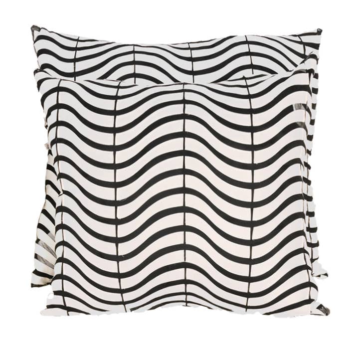 Witte Golf Lederlook Patroon Sierkussen voor wholesale door DECO DECOR