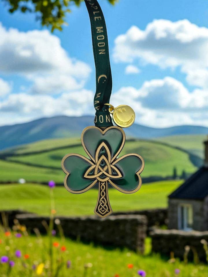 Classic Enamel Celtic Range Shamrock for wholesale by Maple Moon Gifts