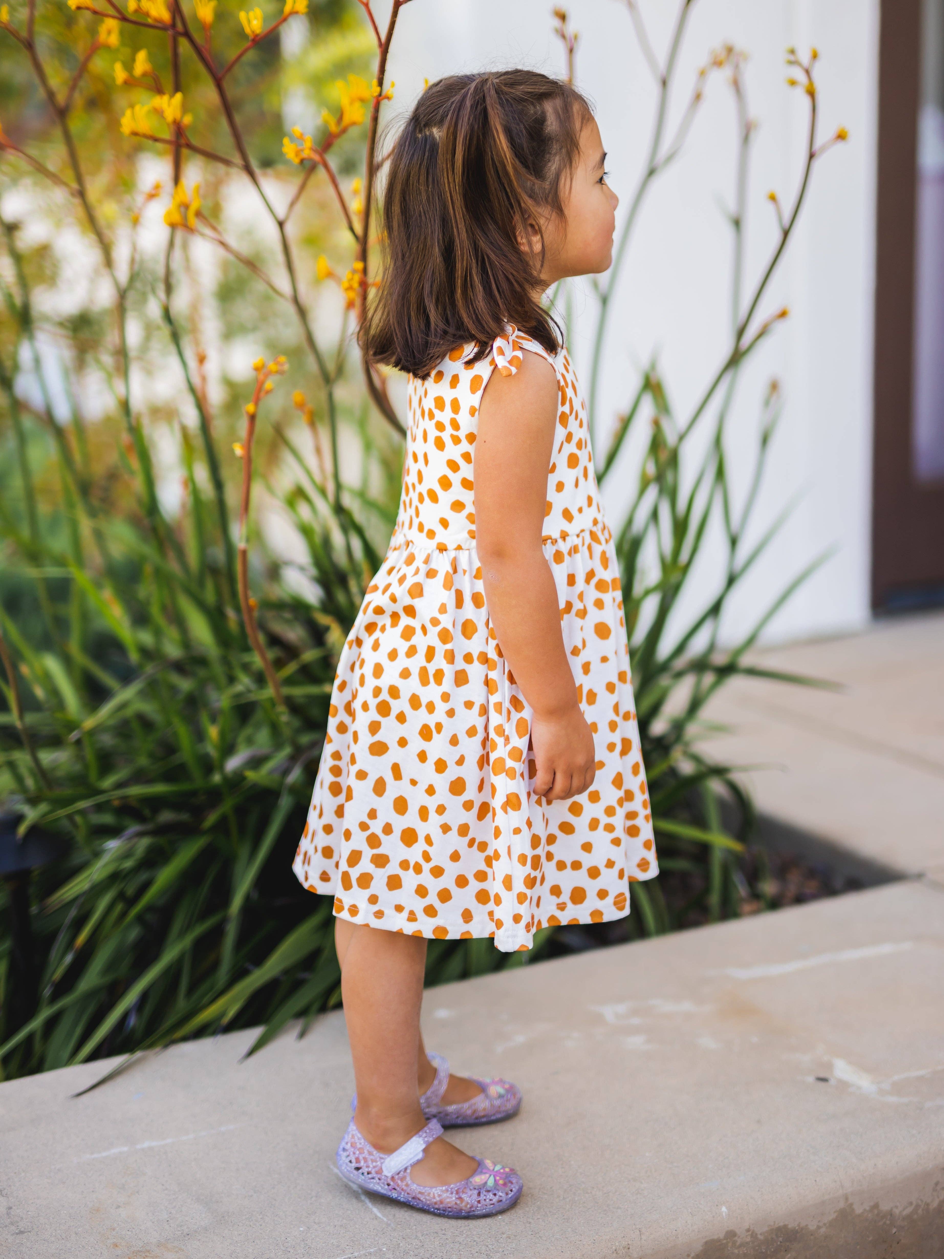 Tickled Teal - Wholesale Dress - Kids - Knotted Shoulder Tank Little Girls Dress14