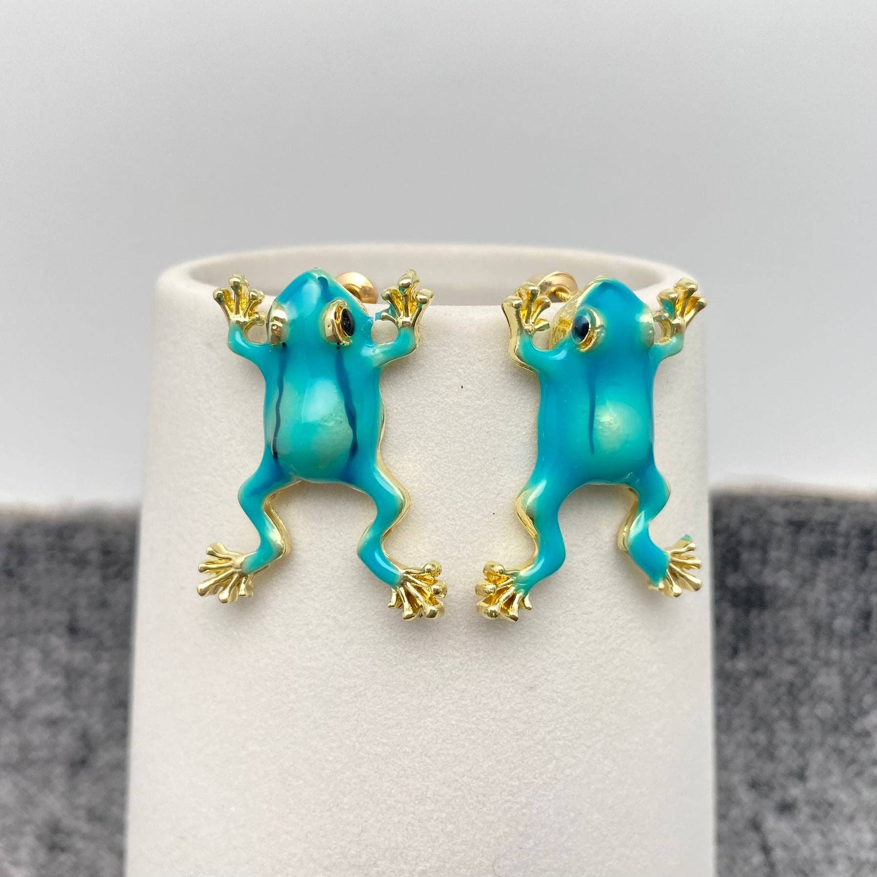 Mio Queena – Engroshandel Ørestikkere – Kreative Emalje Tree Frog Post øreringe1