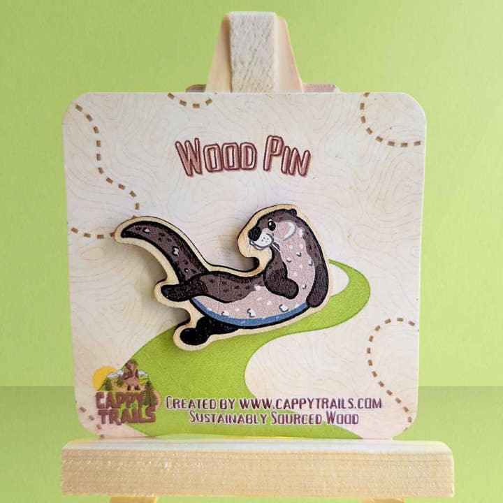 River Otter Wood Pin and other Purchase Wholesale wood buttons. Free Returns & Net 60 Terms on Faire trending on Faire.