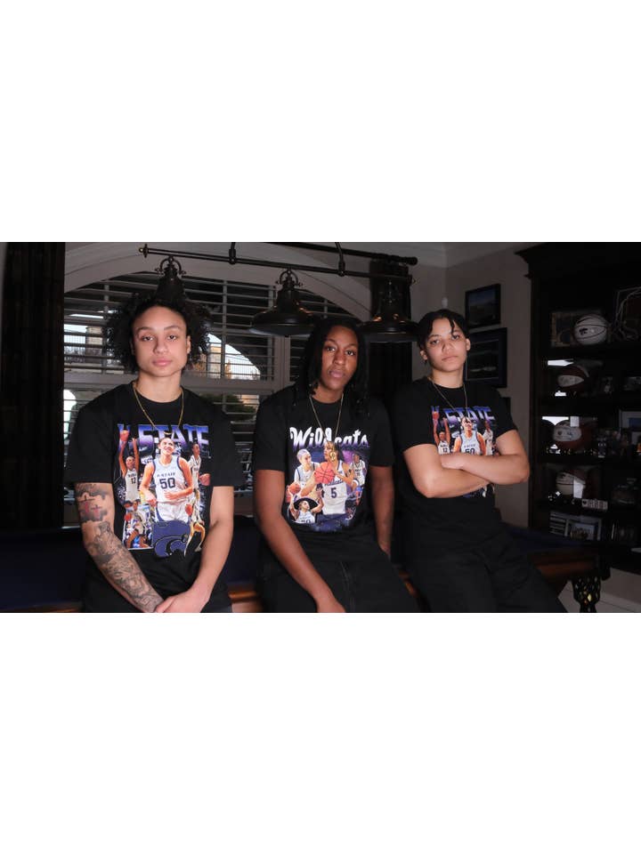 Black KState Graphic Tee for wholesale on Faire3