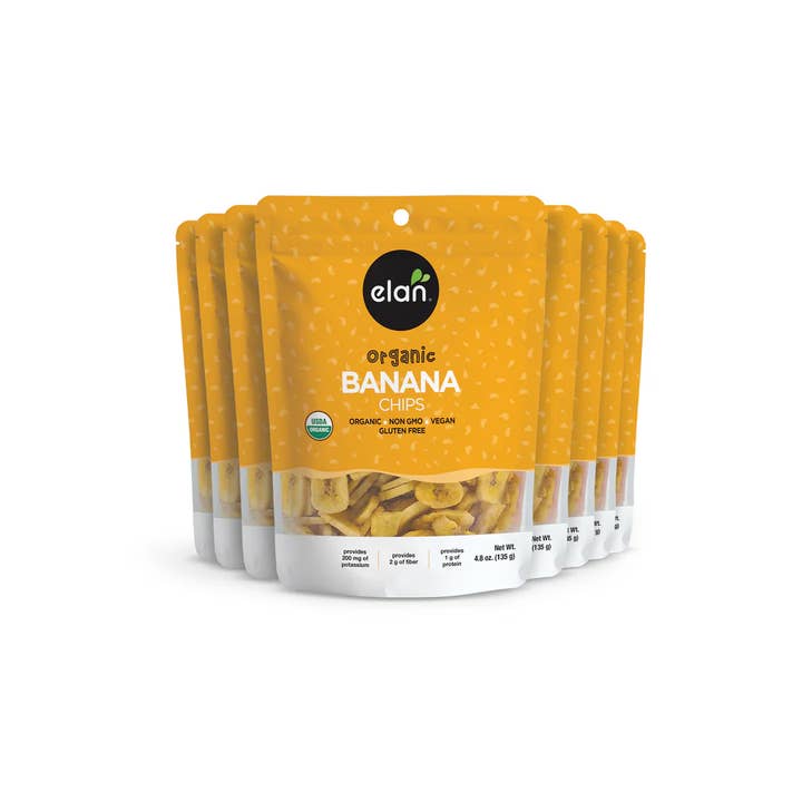 Elan - Wholesale Chips - Elan Organic Dried Fruit Banana Chips, Snacks, Vegan (5 oz)2