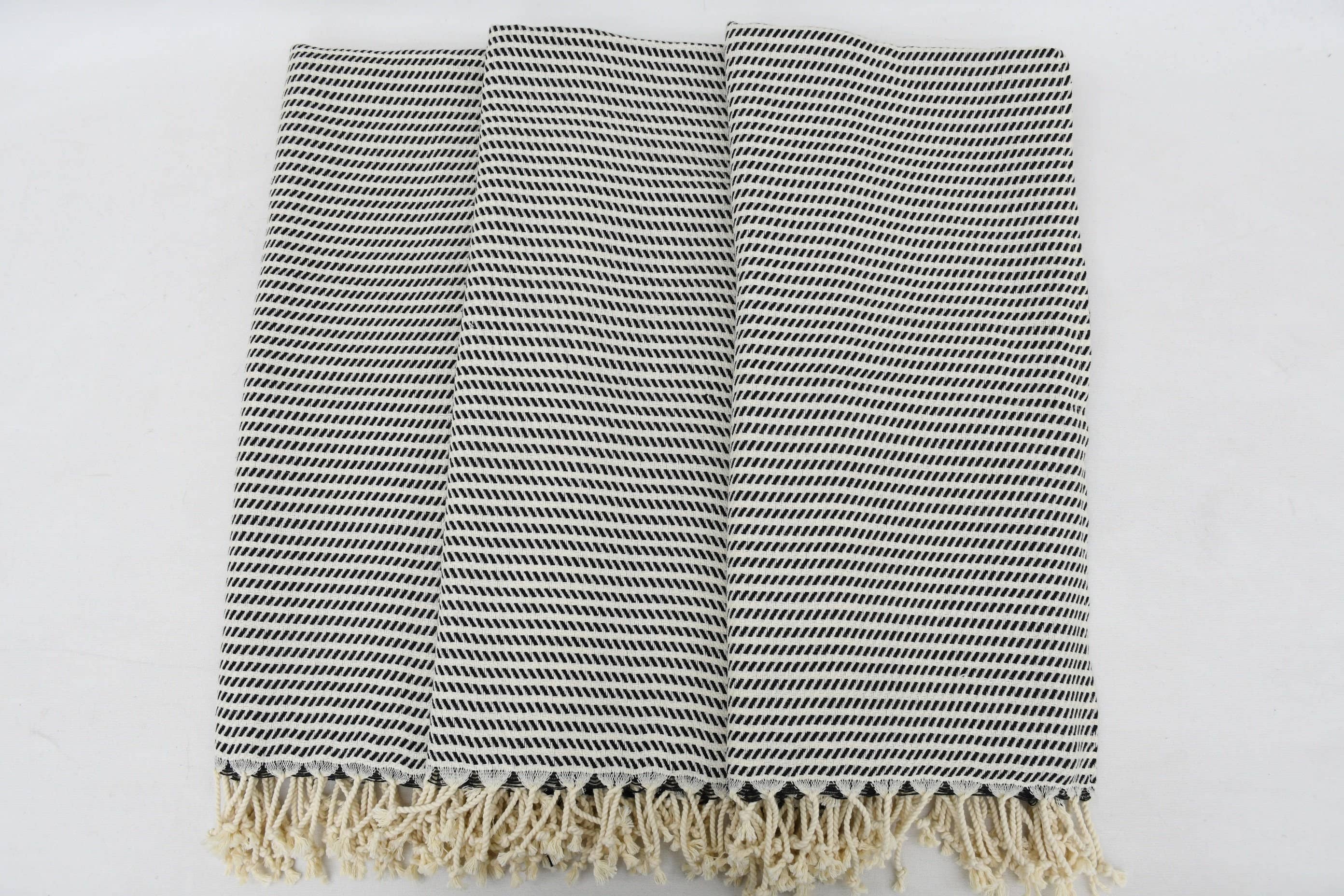 Organic Turkish Towels – wholesale Handduk – Handduk, Elegant Svart Kökshandduk3