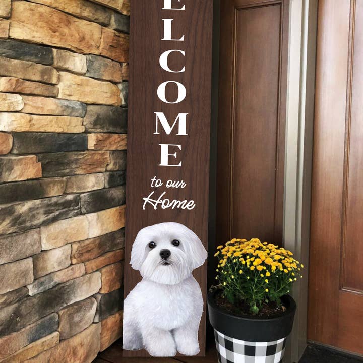 Maltesisk velkomstskilt for engroshandel hos E&S Pets