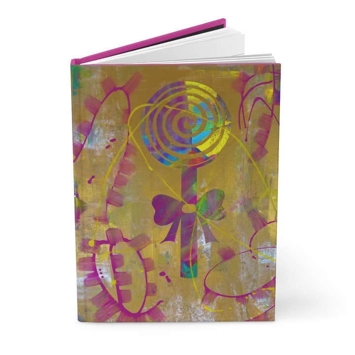 Writing Journal "Lollipop" for wholesale by Roxy Wuz Here Art