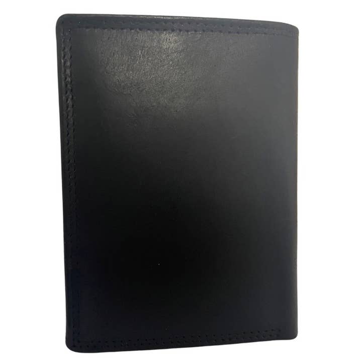 Arrigo - Vente Portefeuille – homme - Portefeuille homme en cuir de buffle - Portefeuille pliant - Protection RFID12