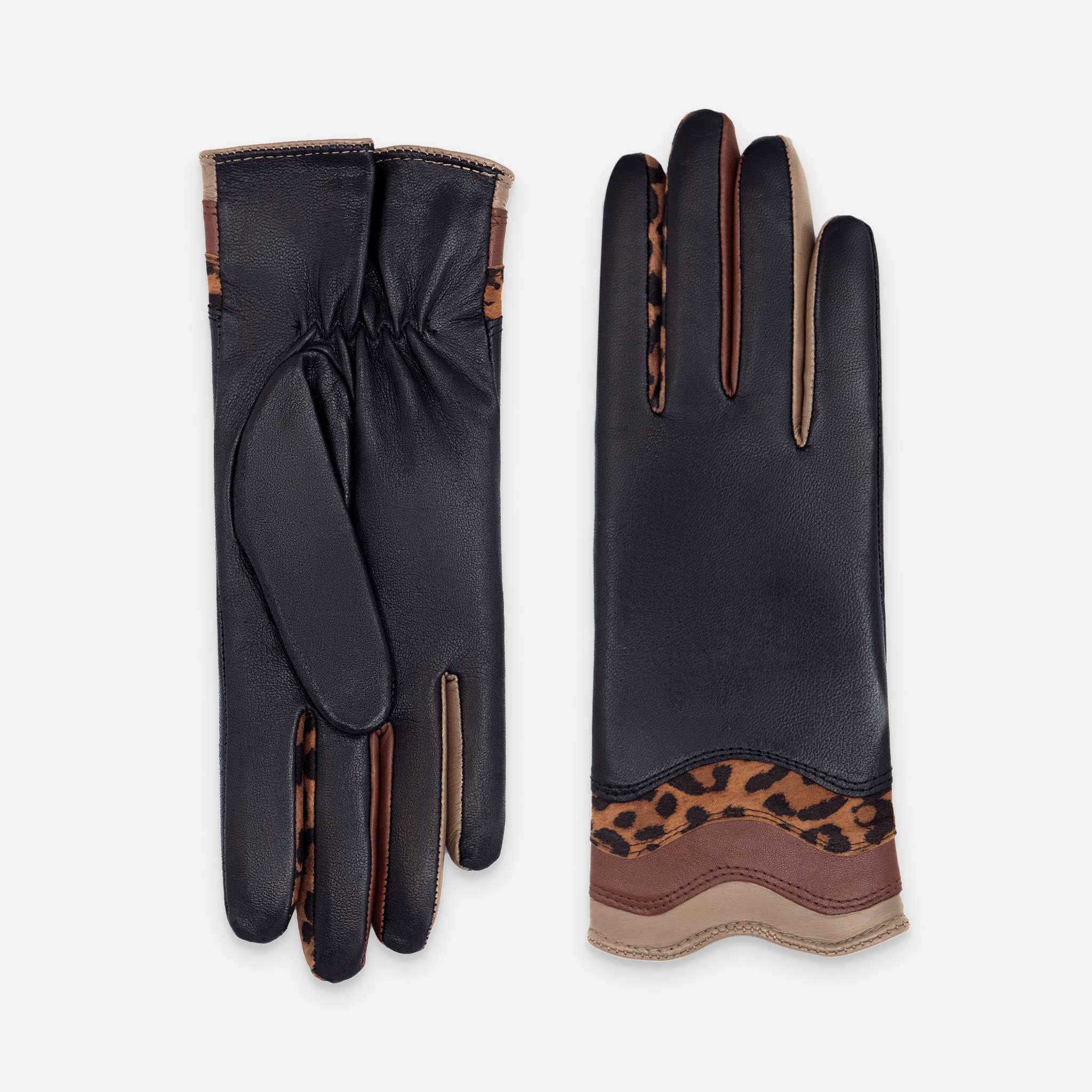 Glove Story – wholesale Gloves – Women's – Lamb leather gloves-100% silk-21558SN1