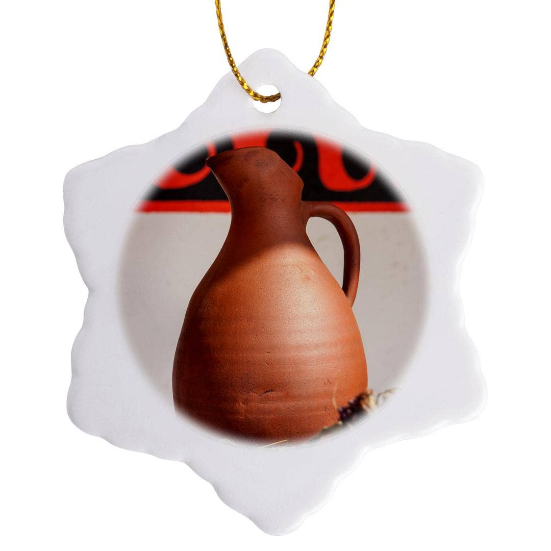 3dRose - Wholesale Ornament - 3dRose, Replica of an ancient pitcher made of clay, ancient Greek ornament, Ornament0