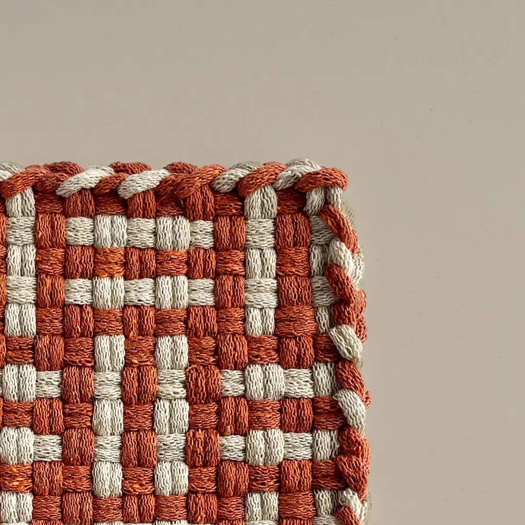 Project Purl - Wholesale Oven Mitt/Pot Holder - Handwoven Cotton Potholder/Trivet - Spice & Flax (Homestead)1