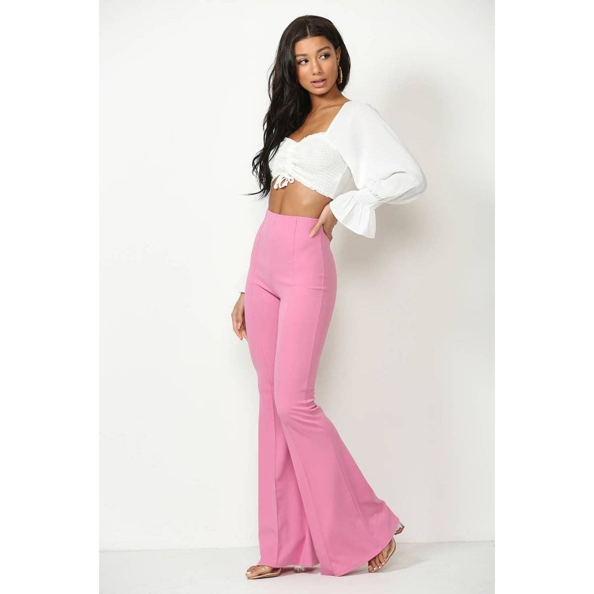 Dwarkesh Wholesale Regular Fit Women Pink Trousers  Buy Dwarkesh Wholesale  Regular Fit Women Pink Trousers Online at Best Prices in India   Flipkartcom