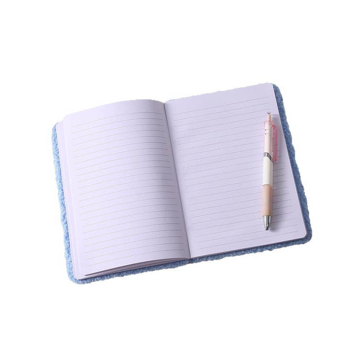 Auraquise - Wholesale Journal/Diary - Kids - Embroidered Cartoon Teddy Fleece Plush Notebook7