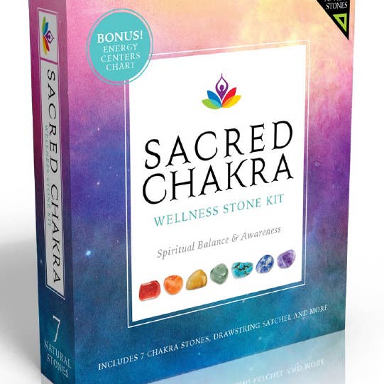 Fantasy Gifts - Wholesale Spiritual Stone/Crystal - Sacred Chakra Box Set