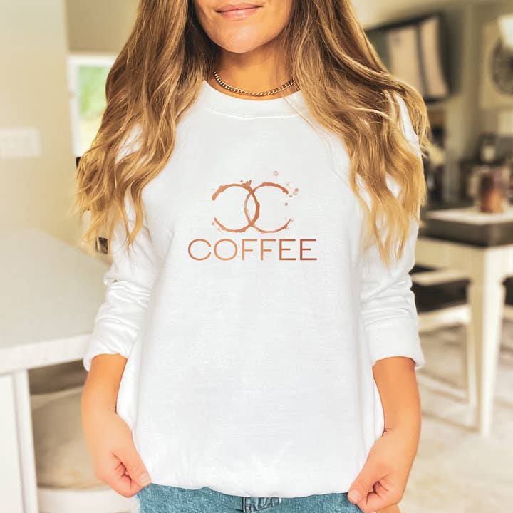 Coffee Sweatshirt for wholesale by Soph & Lil Design