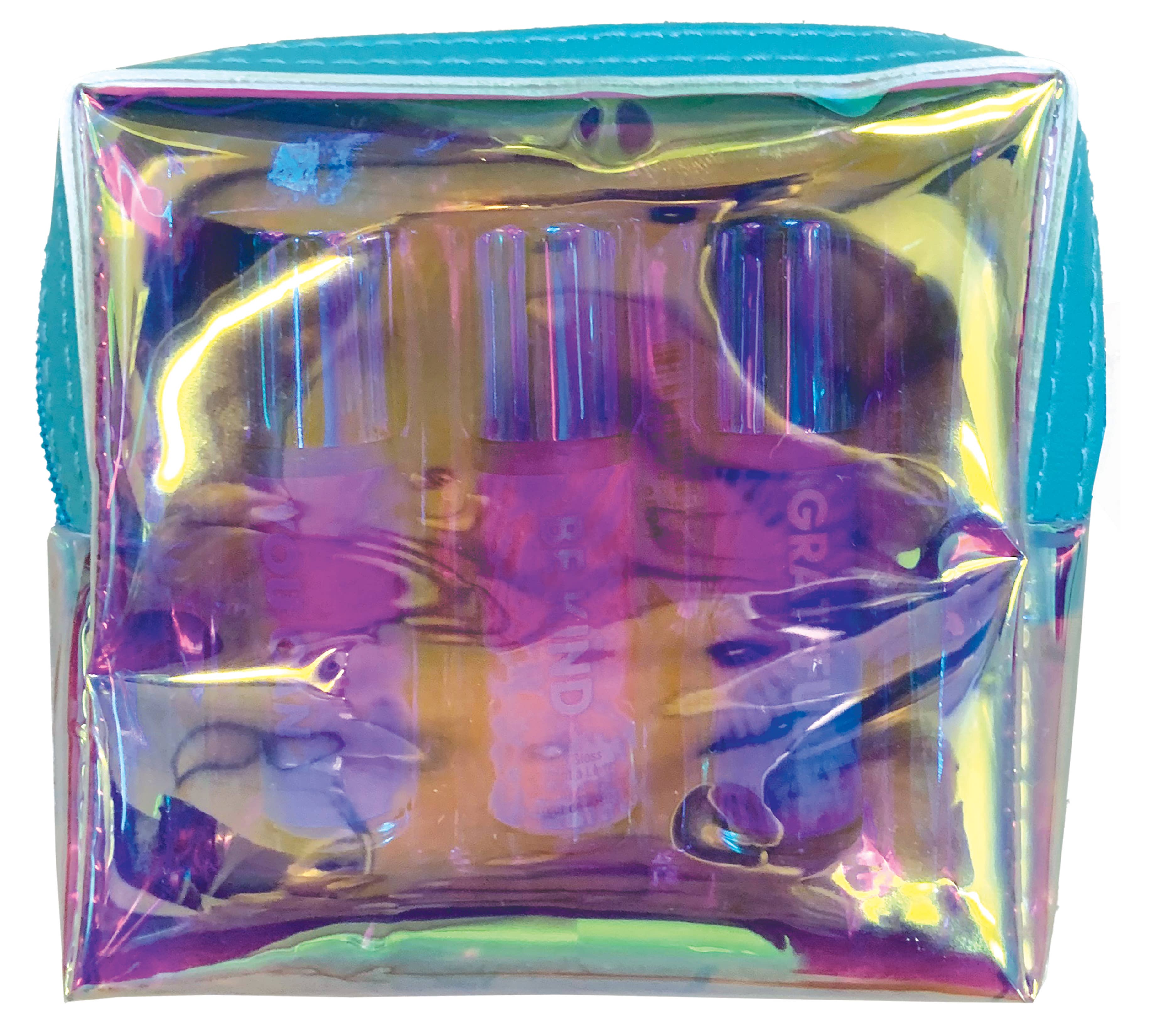 Iscream - Wholesale Lip Gloss - Tie Dye 3 Mini Lip Glosses In Pouch2