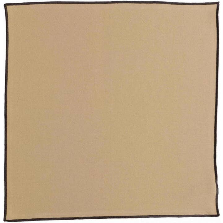 Grace Camel 40 X 40 Recycled Napkin for wholesale by Maison Vivaraise & La Cerise sur le Gâteau