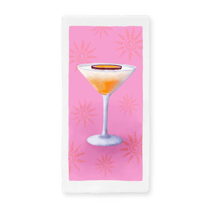 Carreau avec illustration - 7,5x15 cm - Cocktail Martini pour la vente par Bits of Bliss