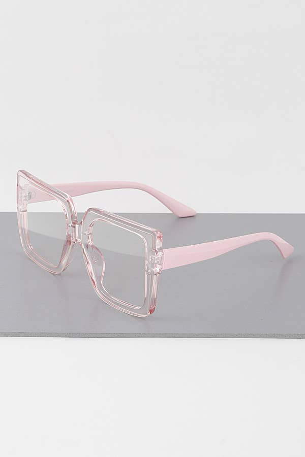 MULTICOLOR Transparent Bolt Frame Optical Glasses for wholesale on Faire1
