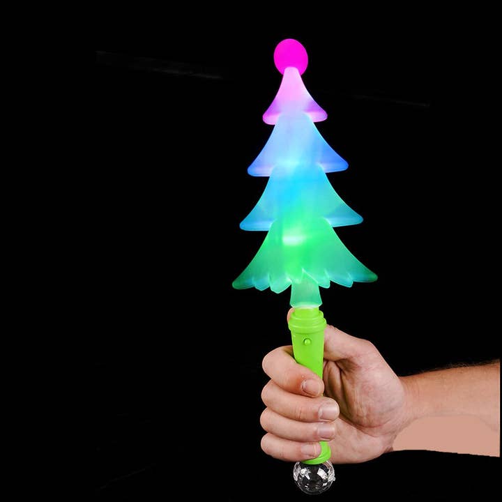 JSBlueRidge Toys - Wholesale Toy Wand - Kids - Holiday Flashing Light & Glow Tree Kids Wand