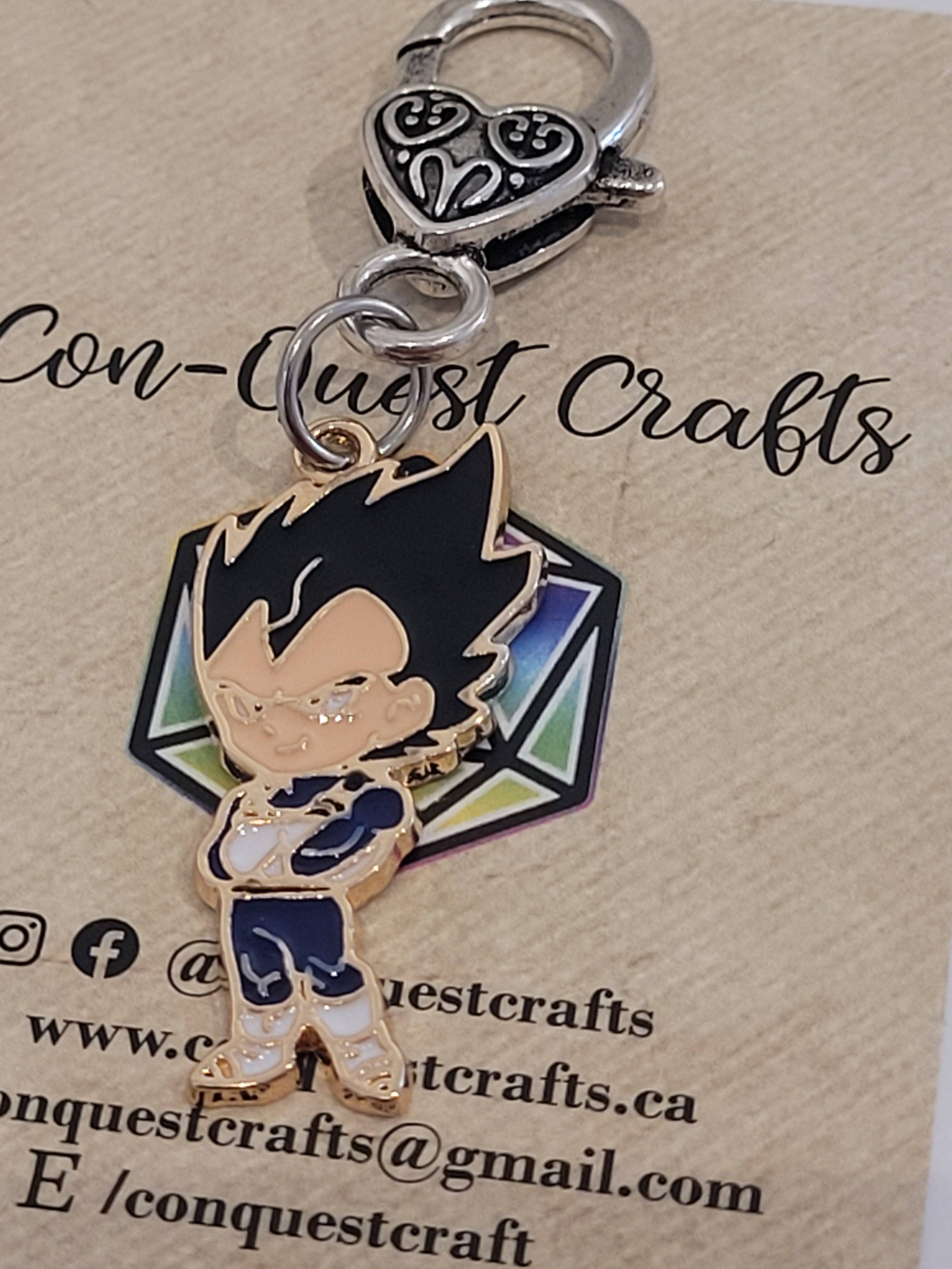 Con-Quest Crafts - Wholesale Jewelry Set - Shounen Anime Inspired Earrings, Necklaces & Zipper Pulls 13