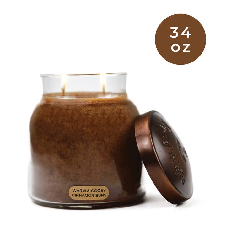 A Cheerful Giver - Vente Bougie en bocal - Bougie KOTL Papa (34 oz.) — Brioches chaudes et gluantes à la cannelle1