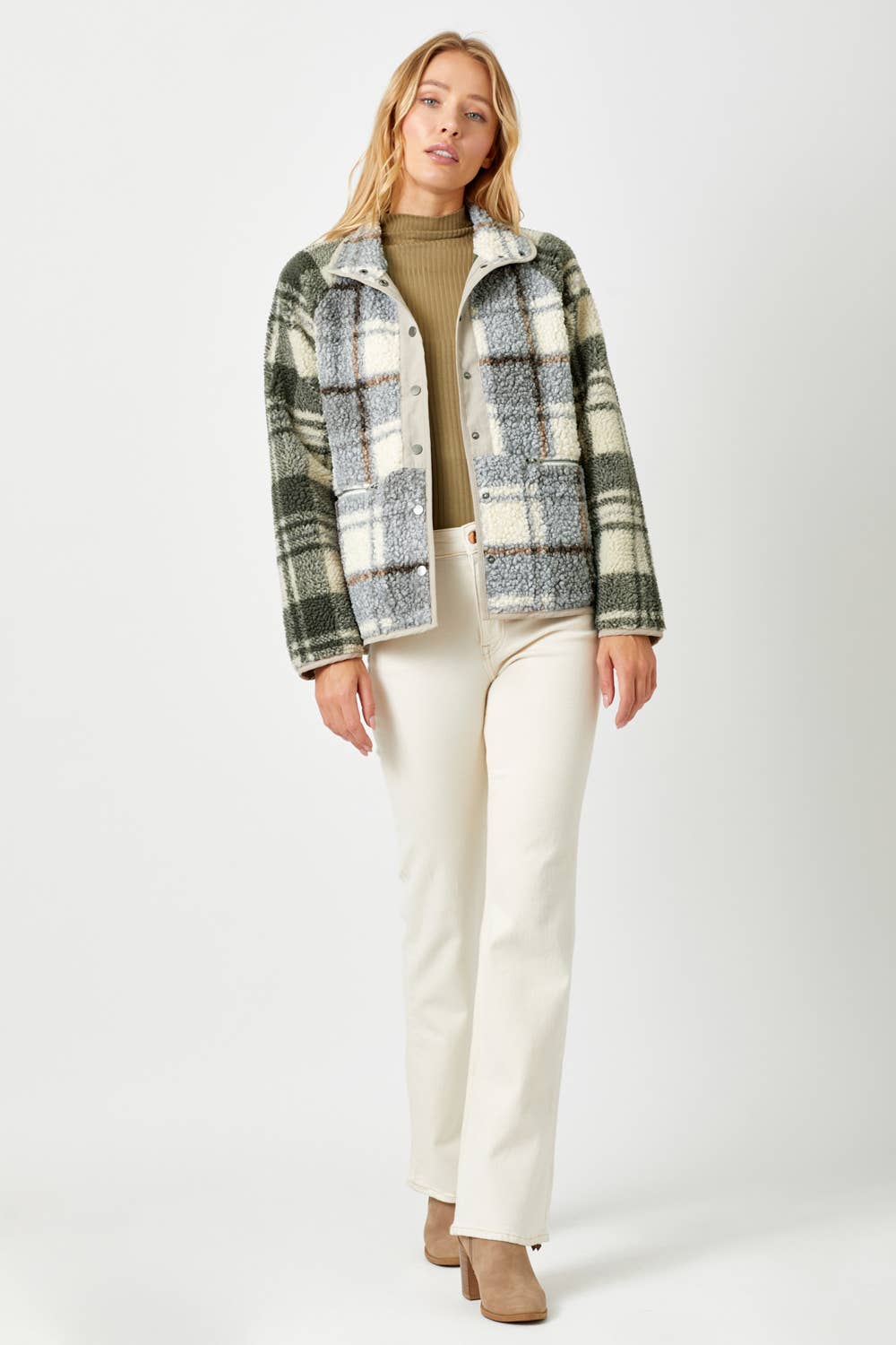 Mystree - Vendita all'ingrosso Felpa in pile - Donna - 60305 Giacca in pile con stampa mista18