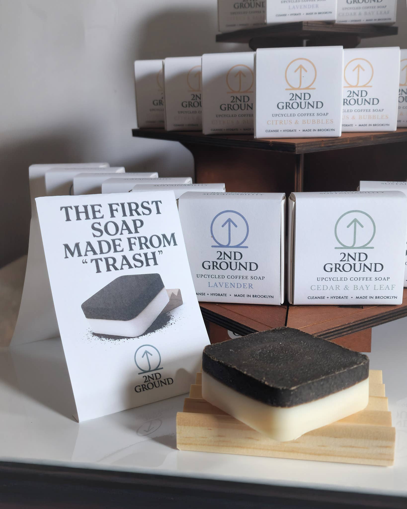 2nd Ground – sabonete sólido por atacado – Citrus & Champanhe – Sabonete Esfoliante + Hidratante5