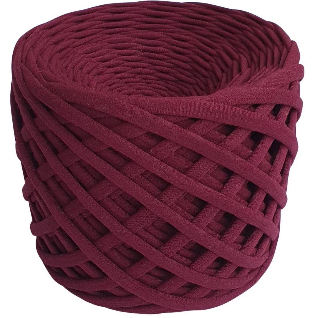 LEANNA YARNS - Wholesale Yarn - BORDEAUX color tshirt yarn, 100-110m, ready to ship1