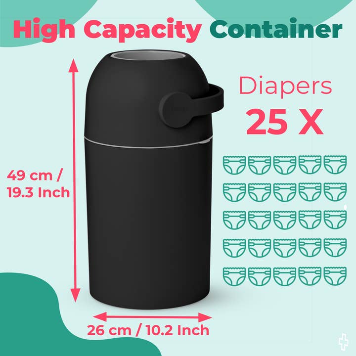 SHEERUN - Wholesale Diaper Caddy - Baby - Pure Magic Majestic Diaper Pail (Patented Odor-Stop System)25