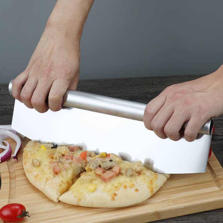 VIGOR - Wholesale Pizza Wheel - Pizza Rocker Cutter Stainless Steel Slicer Knife Sharp - MOQ 10 Pcs