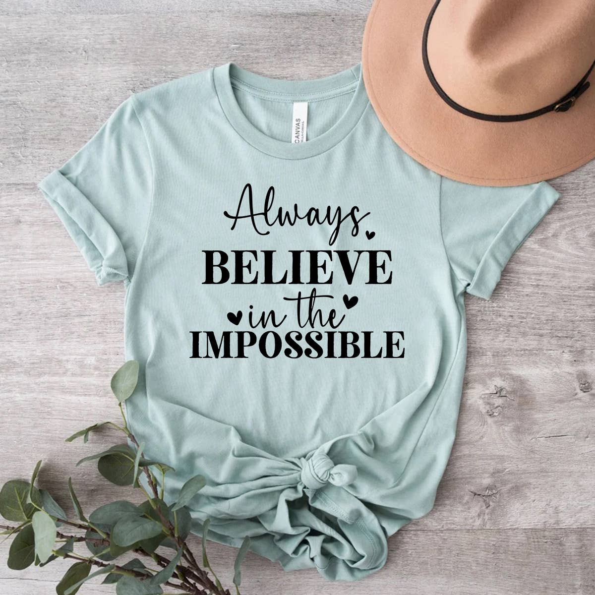Himalayan Hymns - Wholesale Screen Printed T-Shirt - Women's - Always Believe In The Impossible Shirt