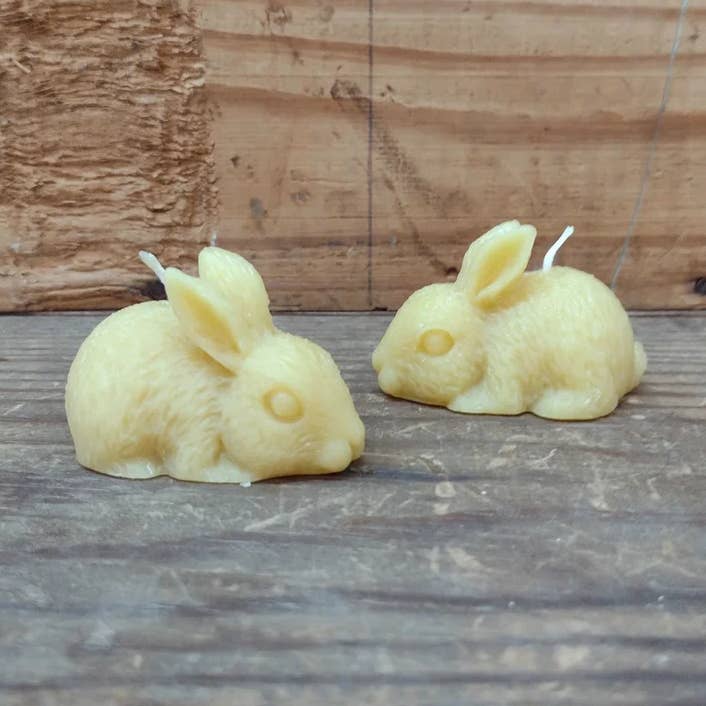 Rabbit Beeswax Candle for wholesale by King Cobra Apiary Honey