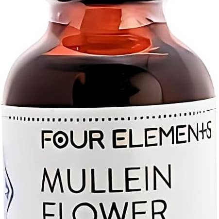 Four Elements Organic Herbals – wholesale Tincture – Mullein Flower Ear Oil - 1 oz