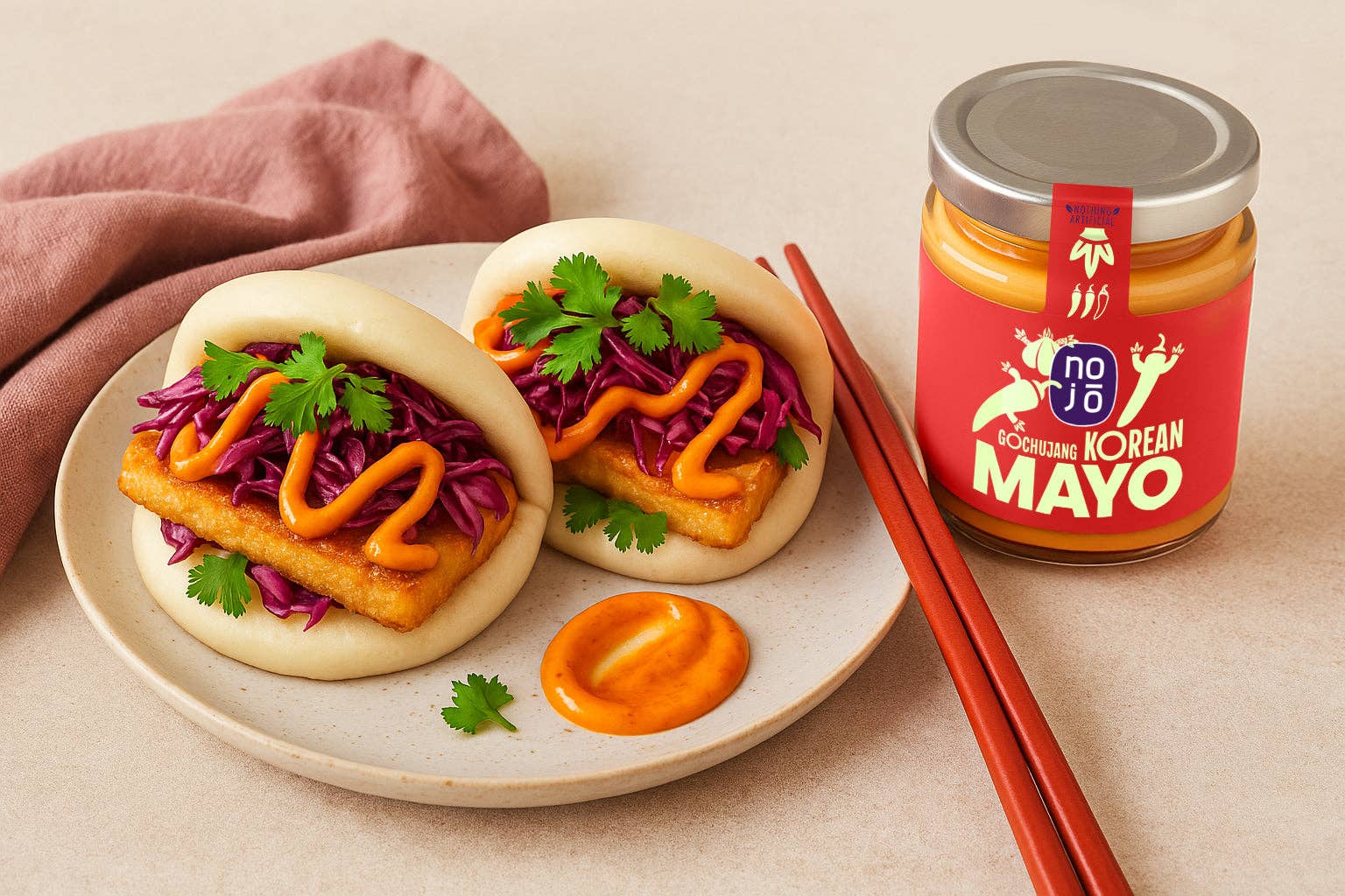 Nojo London – wholesale Mayo – GOCHUJANG KOREAN MAYO 160g, Vegan3