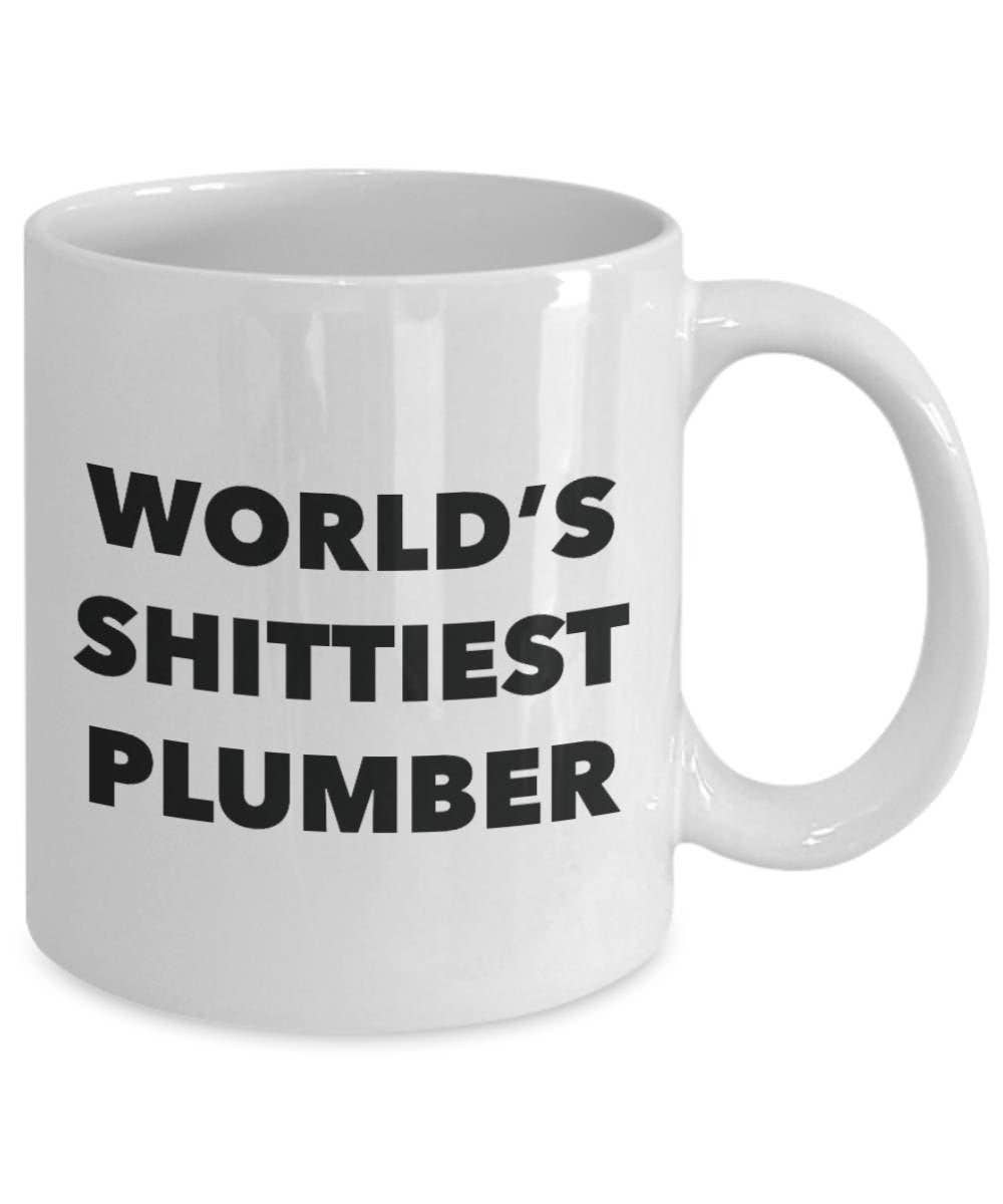 CustomHappy - Wholesale Coffee Mug - Plumber Coffee Mug - World's Shittiest Plumber1