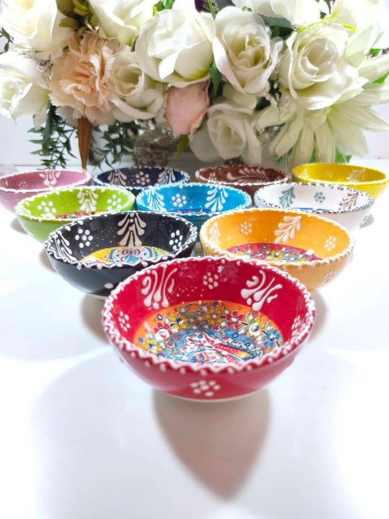 Mediterranean Collection - Wholesale Bowl - Best Value Mini Bowl Bundle No:3 - 40 Pcs Assorted 1