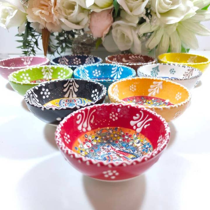 Mediterranean Collection - Wholesale Bowl - Best Value Mini Bowl Bundle No:3 - 40 Pcs Assorted 1