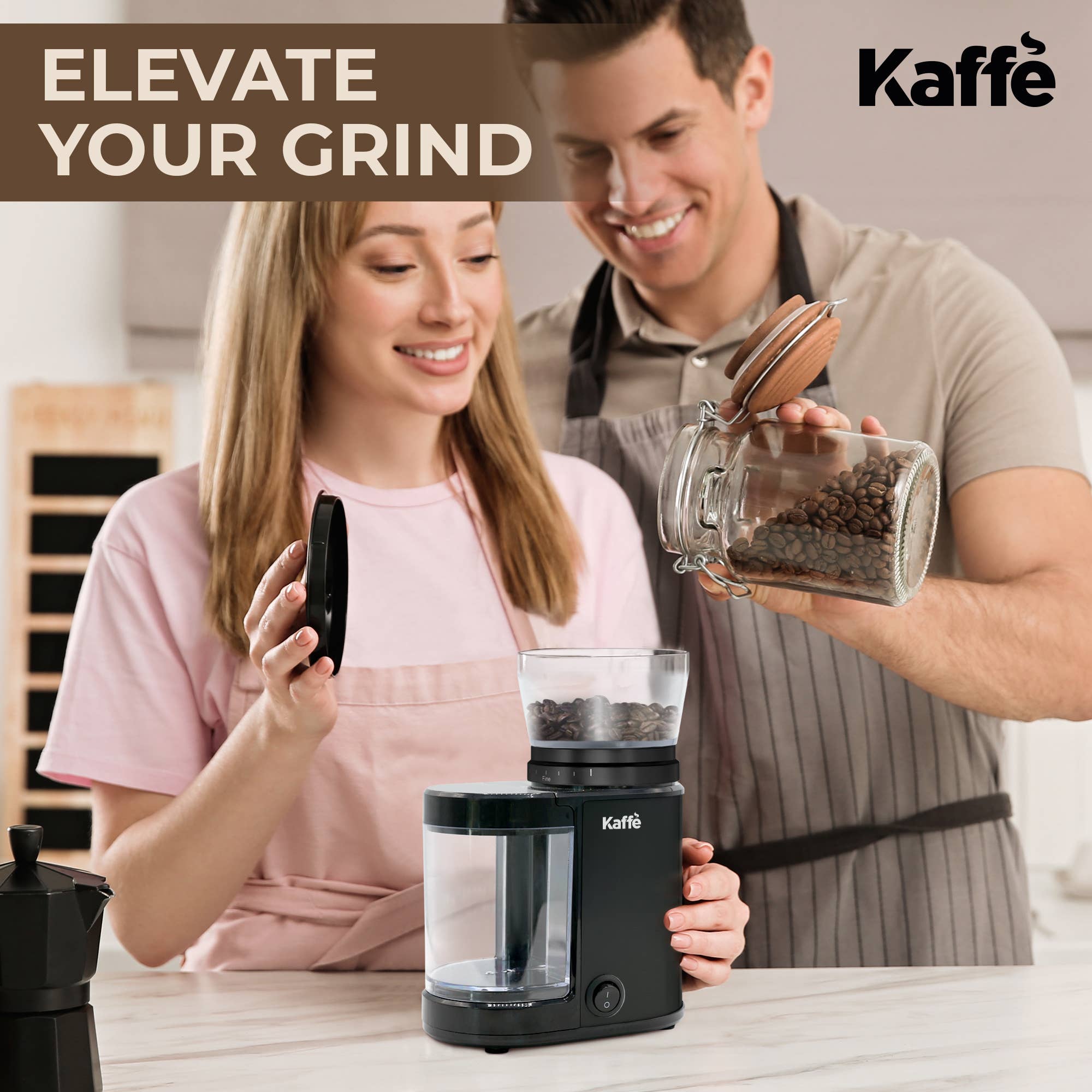 Kaffe - Wholesale Coffee Grinder - Kaffe Electric Burr Coffee Grinder Stainless Steel - 5.5 oz7