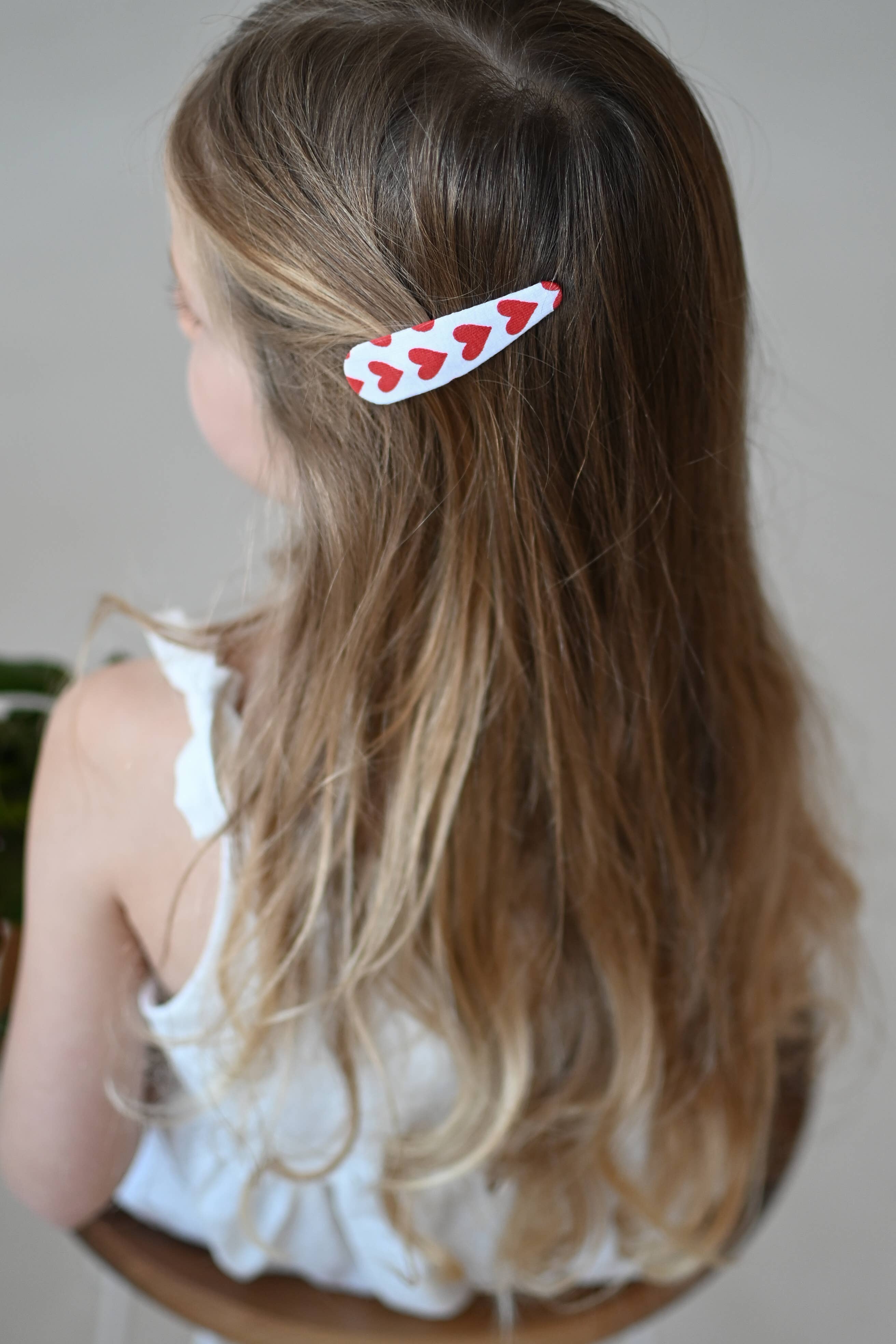 Lanika Atelier, Nika Korošec s.p. - Wholesale Hair Clip - Kids - Hair clips: Red and Pink hearts, Valentines day snap clips5
