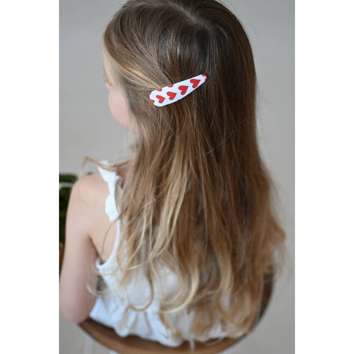 Lanika Atelier, Nika Korošec s.p. - Wholesale Hair Clip - Kids - Hair clips: Red and Pink hearts, Valentines day snap clips5