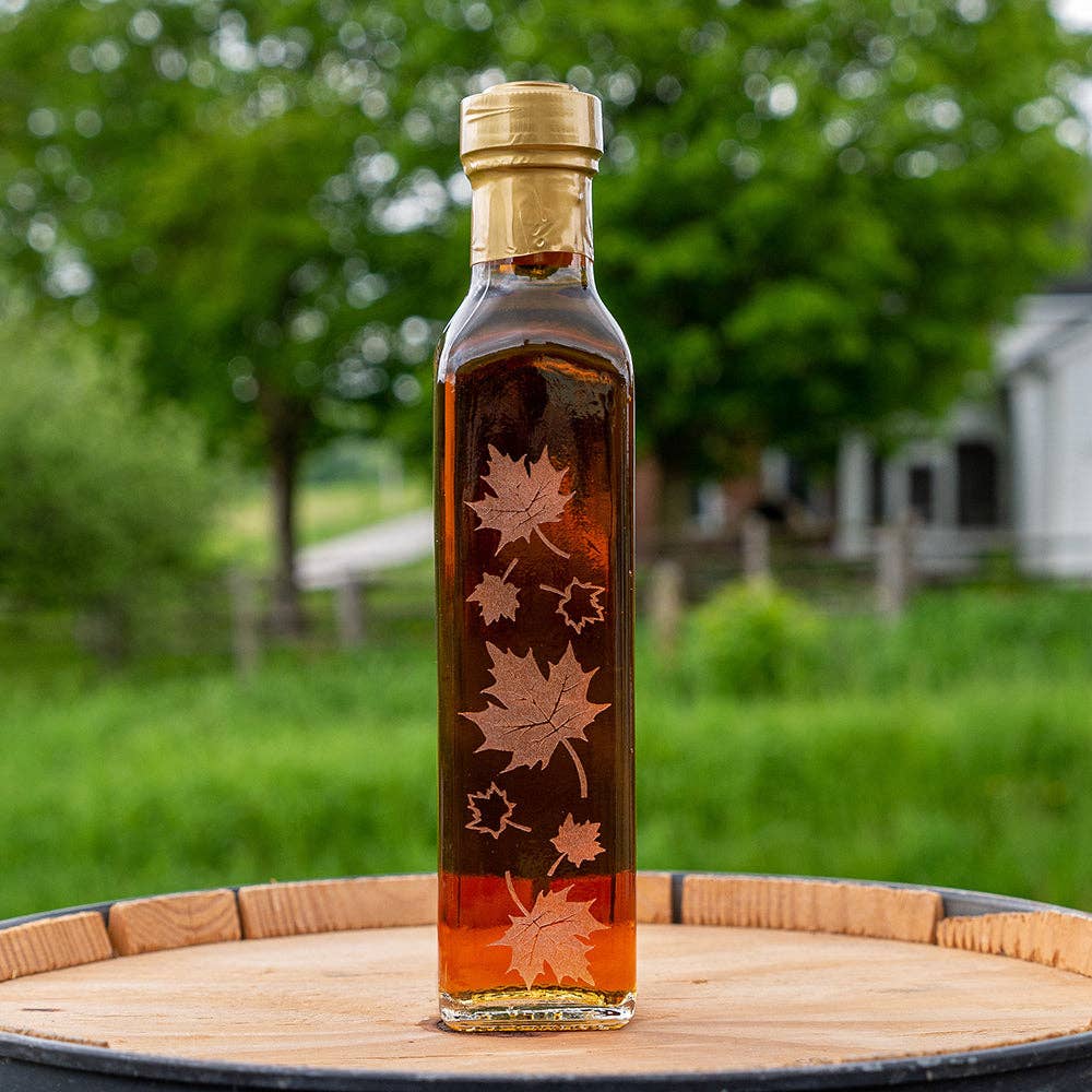 Carman Brook Farm - Venta al por mayor Sirope de arce - Botella de sirope de arce con hojas de otoño7