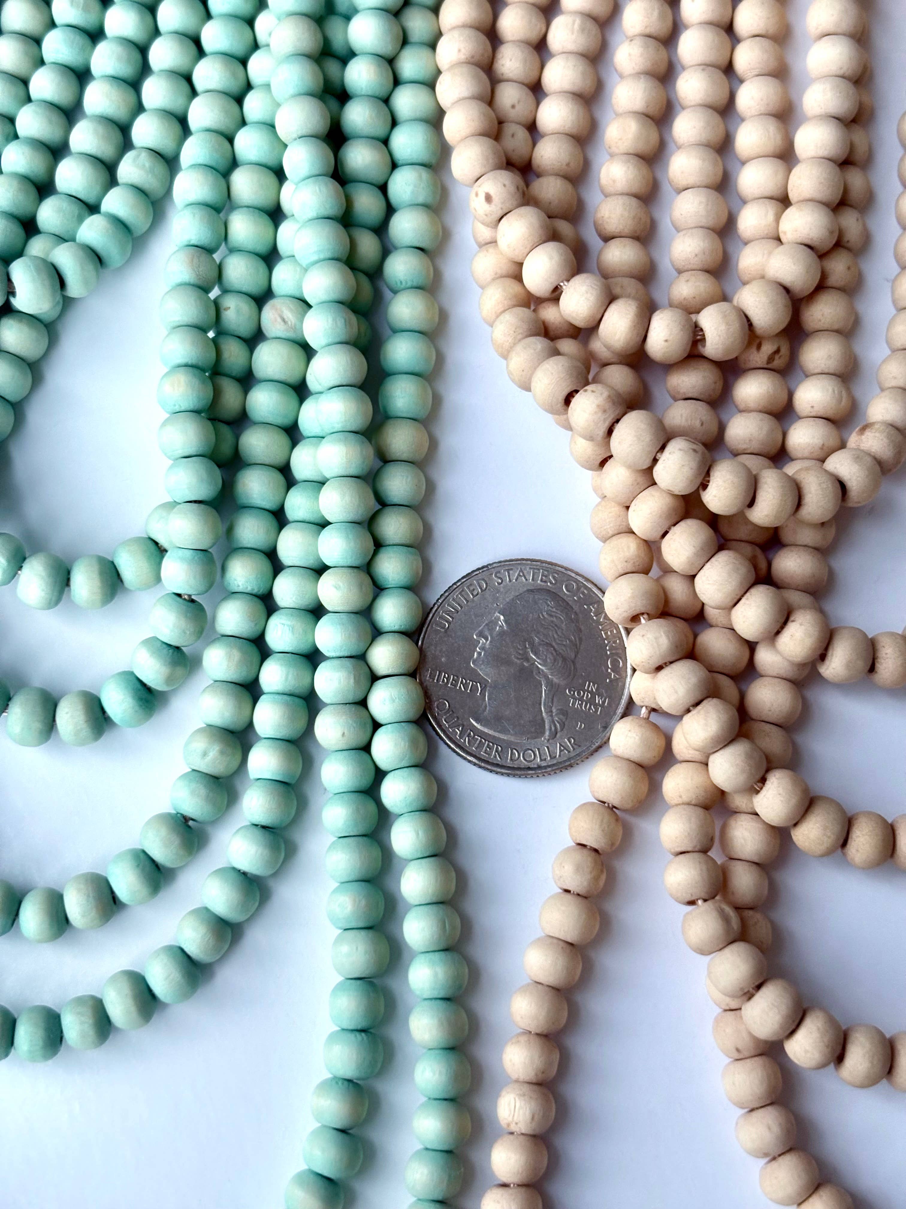 Boho Ranch Shop - Venta al por mayor Collares de cuentas/perlas - Collar bohemio con cuentas de madera de varios hilos2