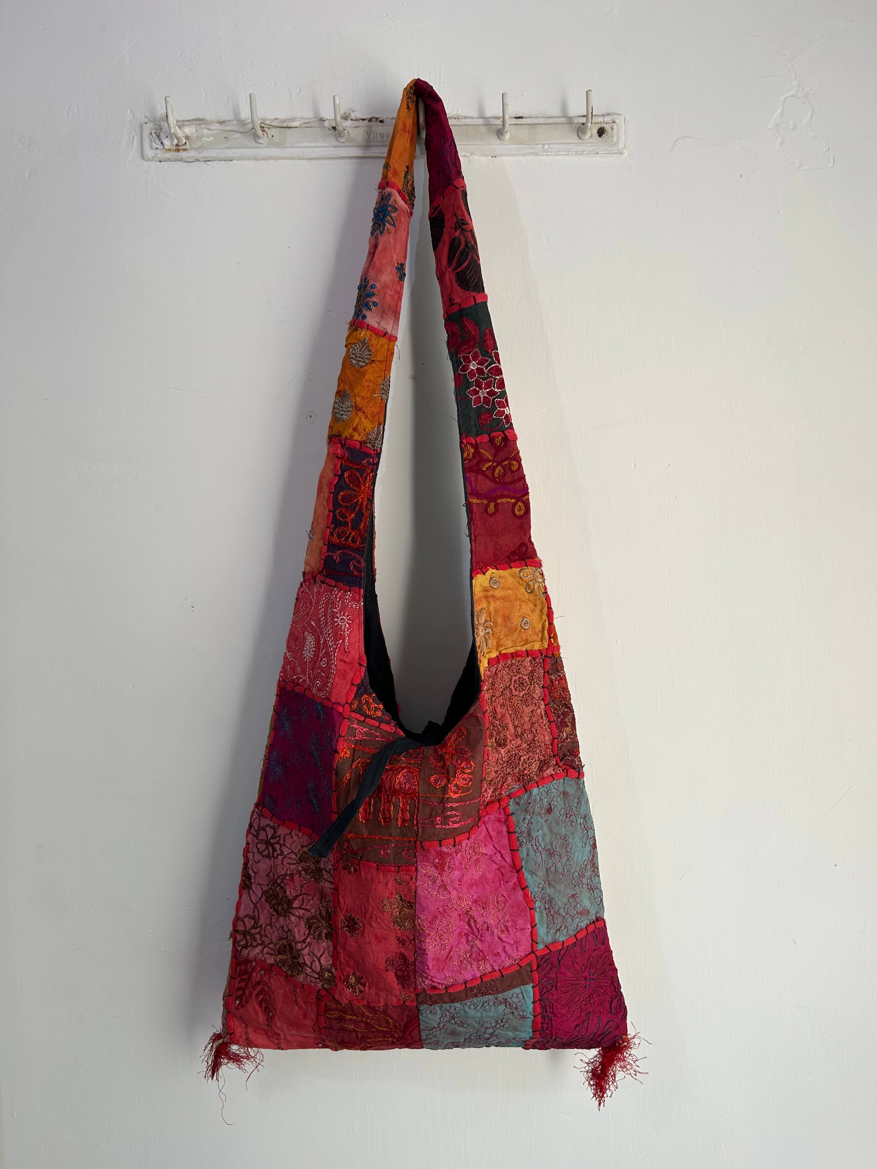 Meghcraft - Vendita all'ingrosso Borsa tote - Donna - Borsa Jhola Patchwork Vintage Indiano - Borsa a Tracolla Borsa Boho10