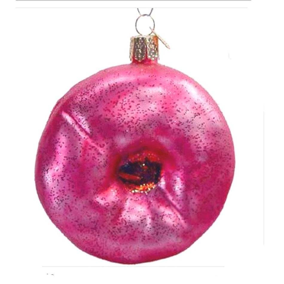 Trendy tree - Vente Objets de décoration - Ornement de Noël Vieux Monde Donut Givré Rose 320570