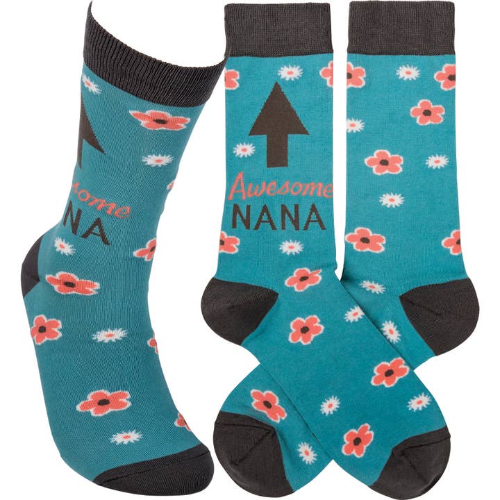 Awesome Nana Socks for wholesale by Primitives by Kathy