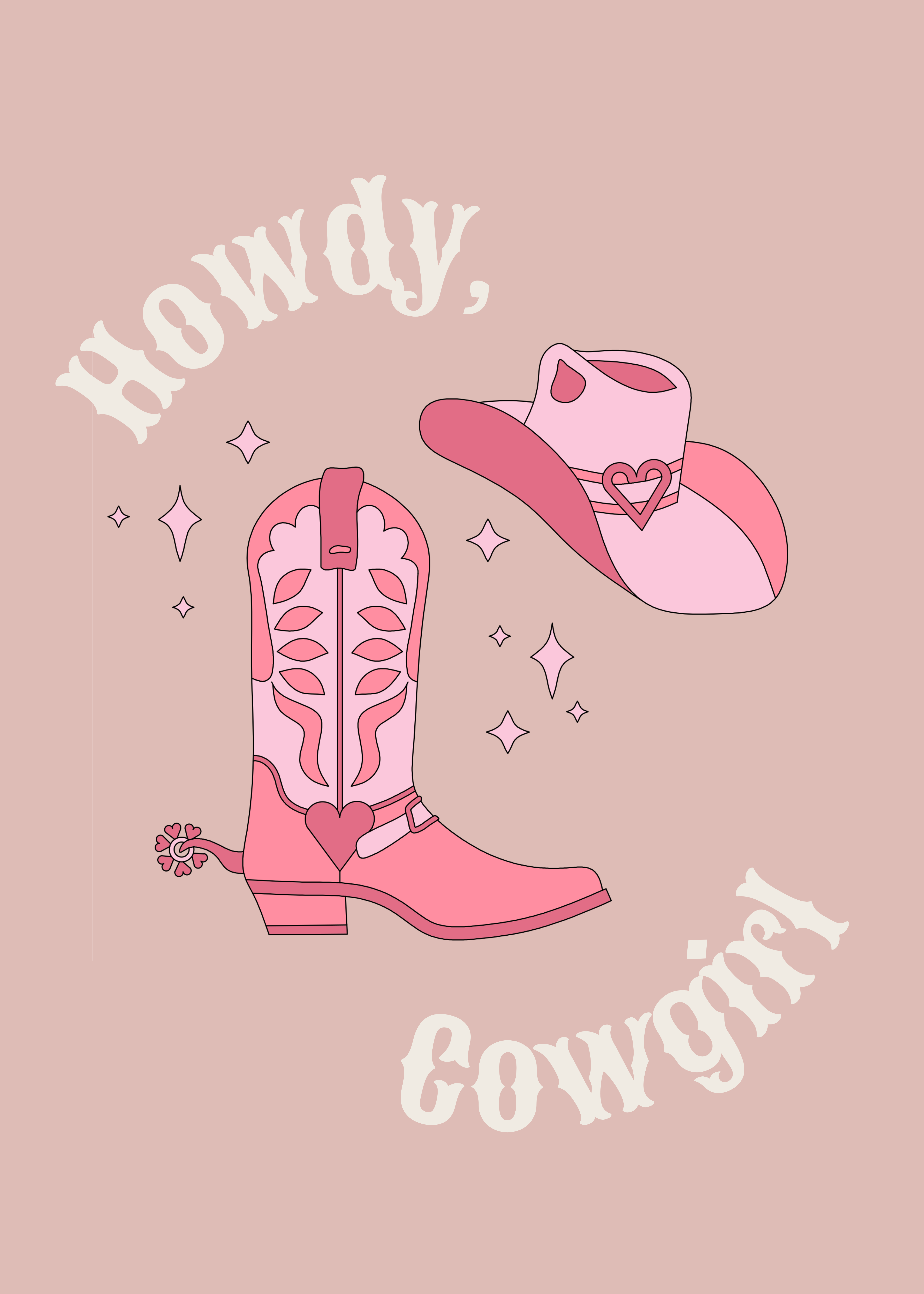 Sunday Mornings Shop LLC - Venta al por mayor Material para bordado/punto de cruz - Kit de bordado para principiantes: kit de bordado Howdy, Cowgirl2