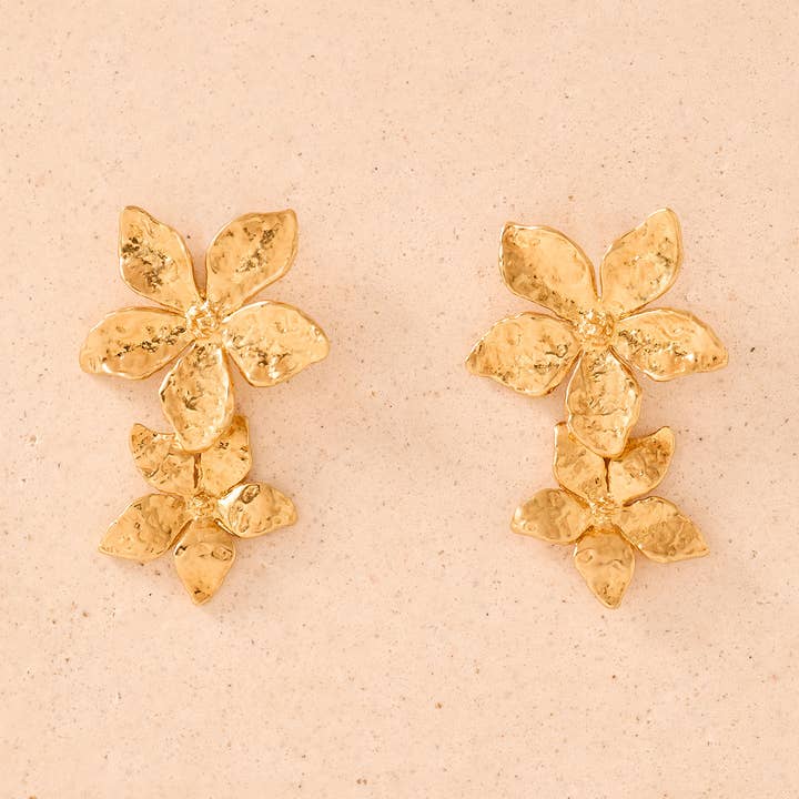 Thalla Earrings | Jewelry Gold Gift Waterproof for wholesale by Agapée Jewelry