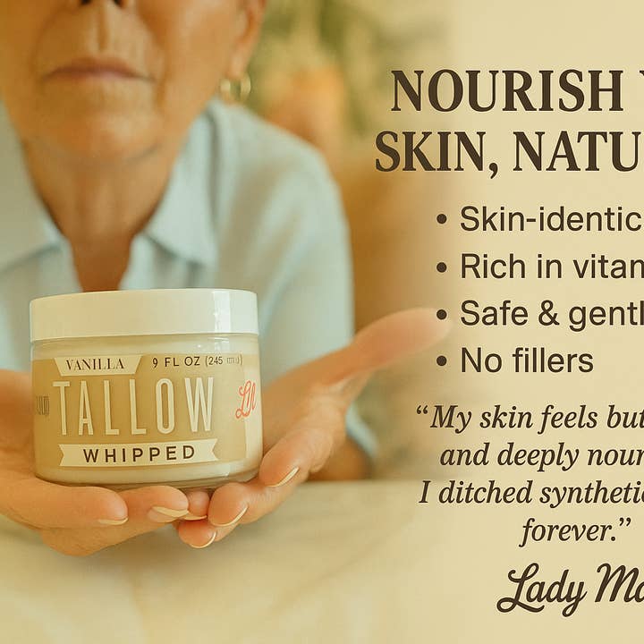 May's Naturals - Wholesale Body cream/lotion - Vanilla Whipped Tallow Moisturizer – 120,000+ Sold | Premium Beef Tallow Skincare | Lady May Tallow5
