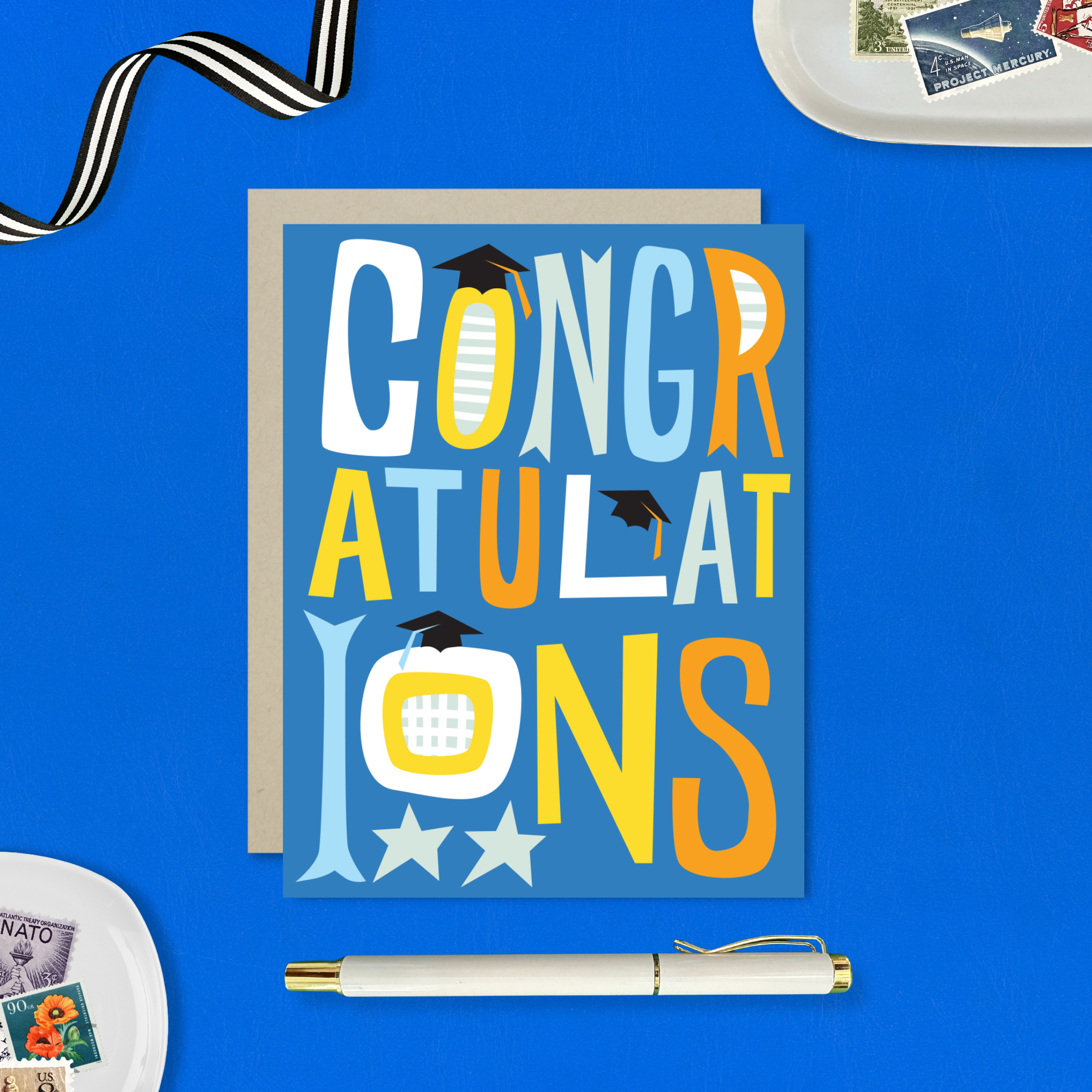 Barone and Co. - Wholesale Graduation Card - Funky Congrats Graduation Card2