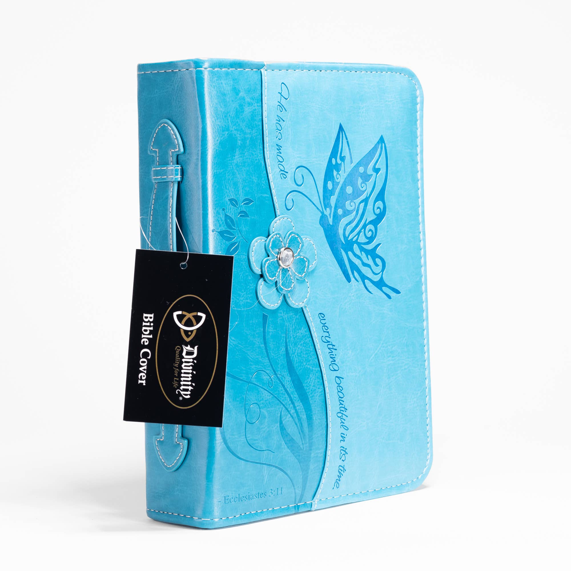 Divinity Boutique - Wholesale Bible Cover - Bible Cover: Teal Blue Butterfly7